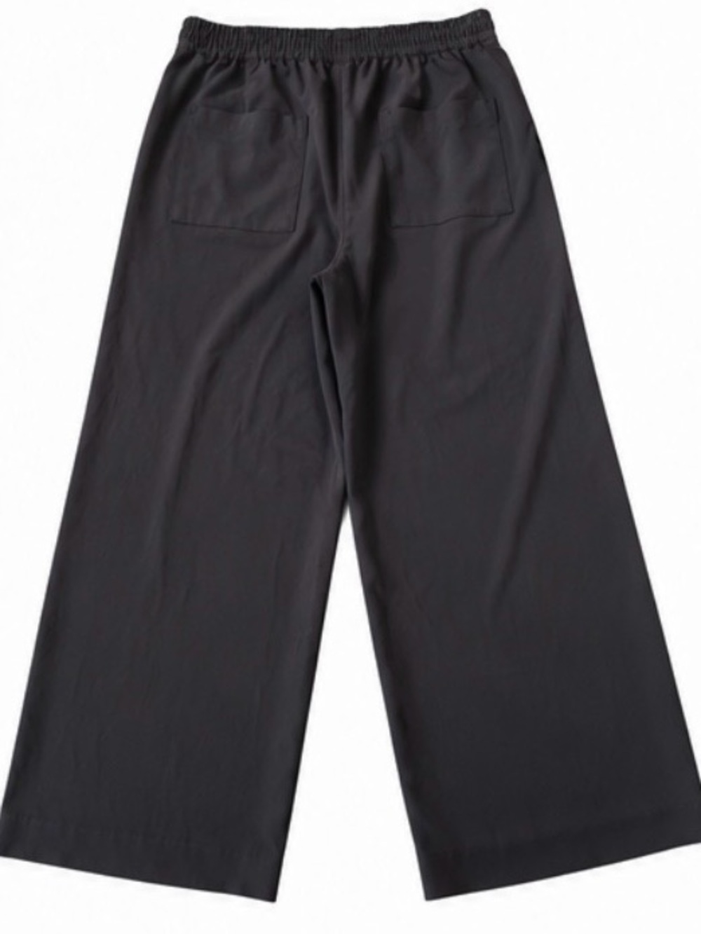 LOFT Ann Taylor Black Silky Wide Leg Pull-On Pants Size M